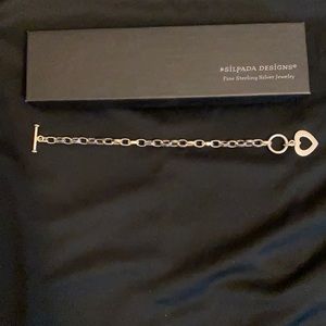 Silpada designs heart toggle bracelet